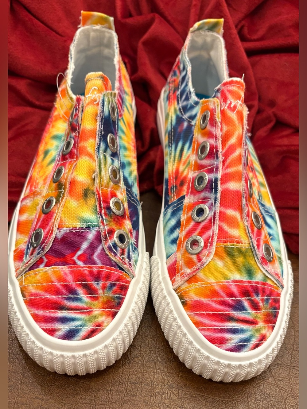 NWT! Women’s Blowfish Malibu Tie-Dye Slip-On Sneakers - Multicolor. Size 7.5